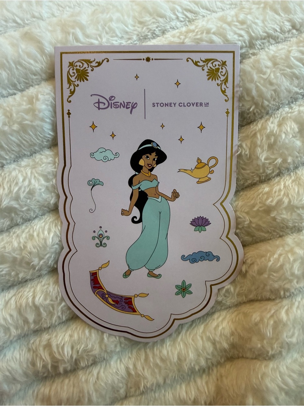 Stoney Clover Lane x Disney Postcard Jasmin Aladdin Princess